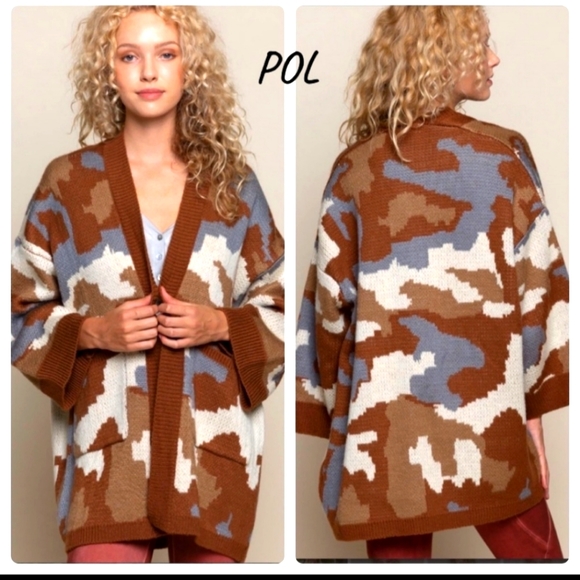POL Camouflage Sweater. Never Been Worn - Picture 1 of 11